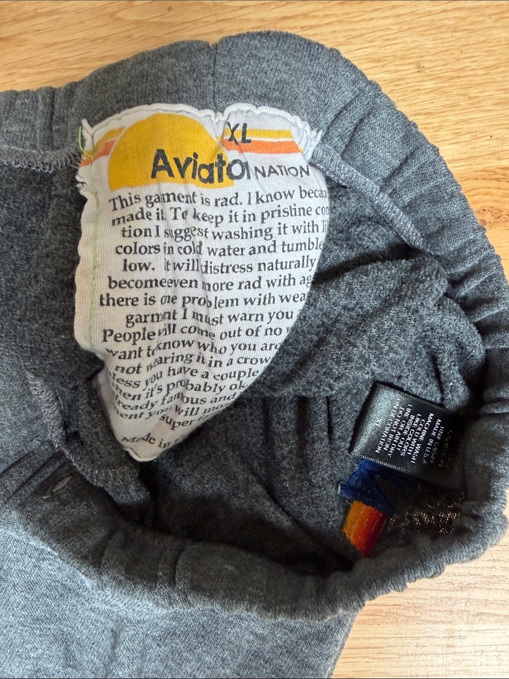 LOGO SWEATPANTS - HEATHER GREY - Picture 4 of 6